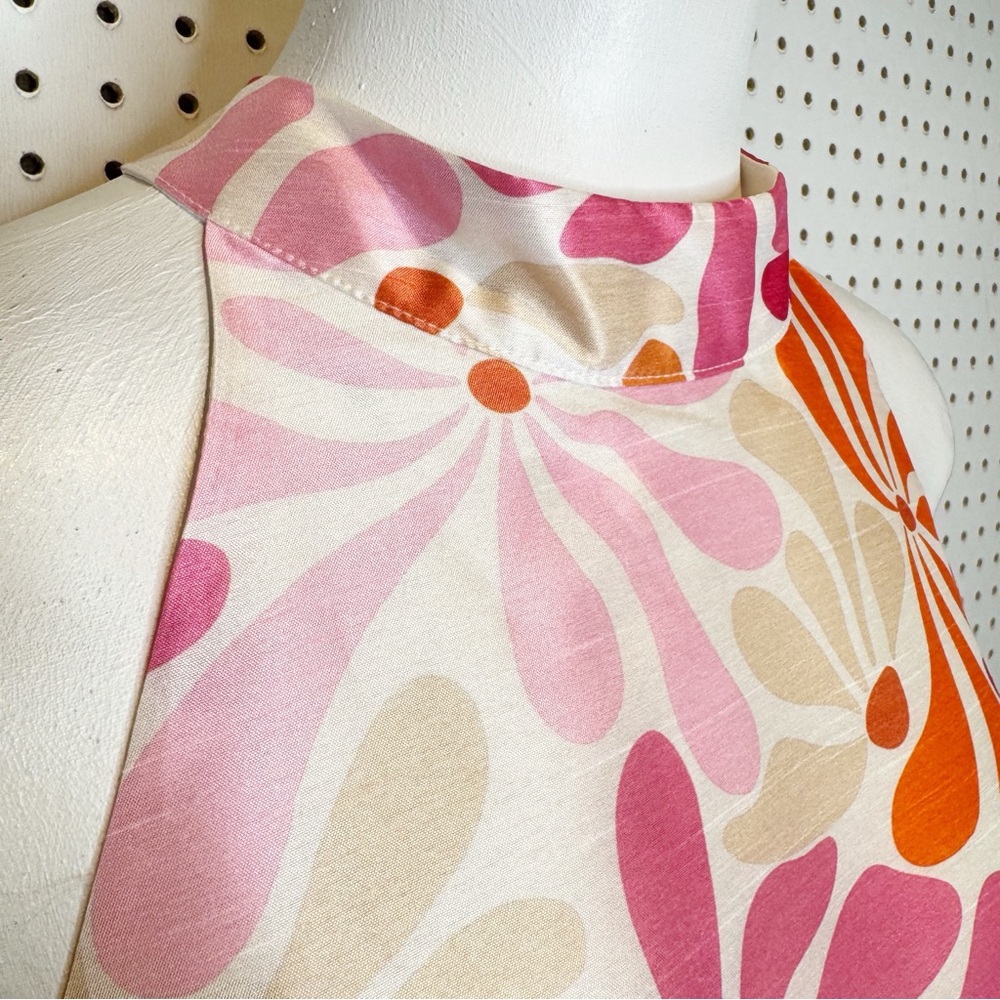 Hutch‎ | NWT Jones Halter Mini Dress, Mod Psychedelic Retro 70's Vibes Sz. M - Picture 4 of 12